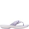 CLARKS WOMENS FLAT SLIP ON SANDAL - LAVENDER